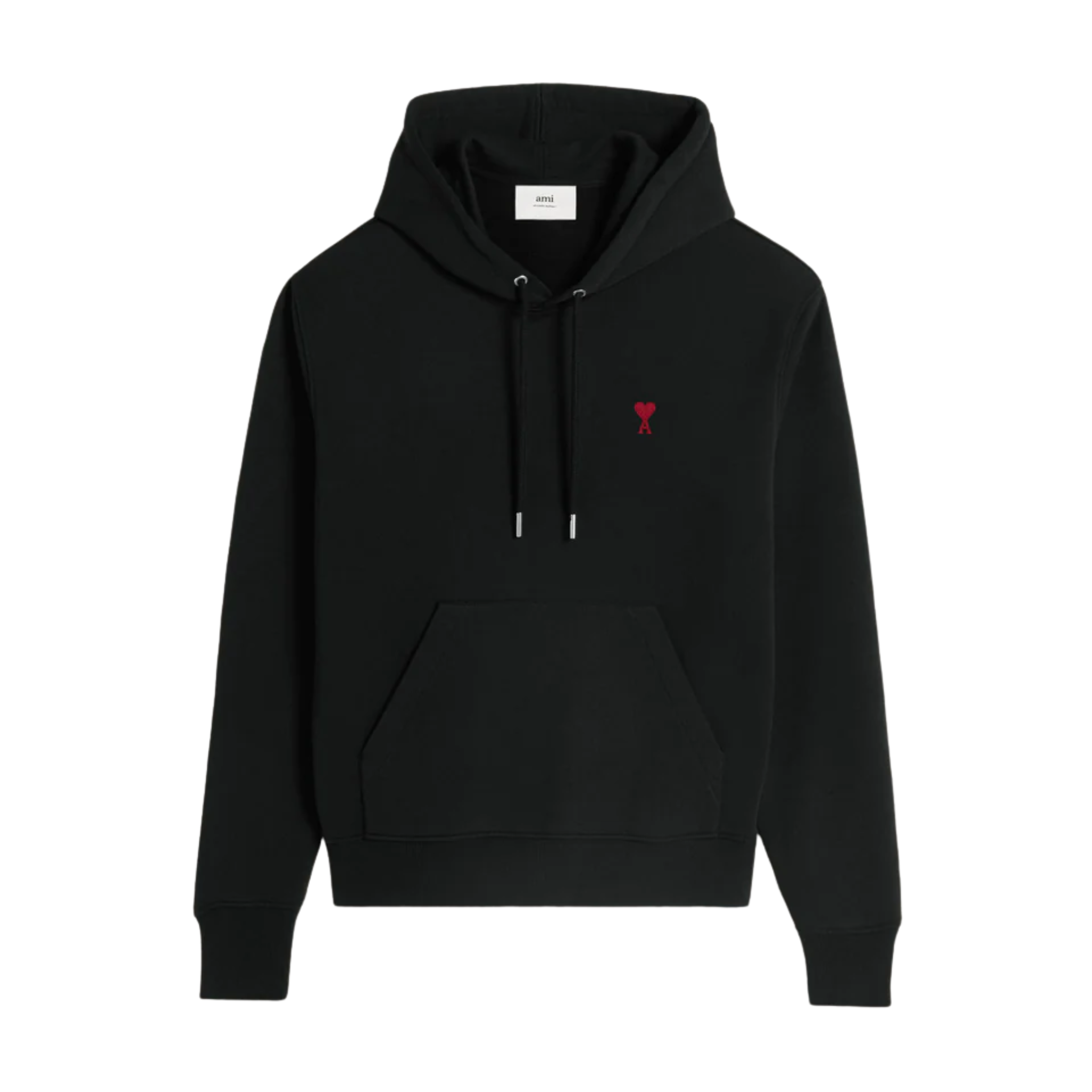 PULL À CAPUCHE NOIR AMI DE COEUR